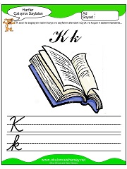 K Sesi Çalışma Sayfaları